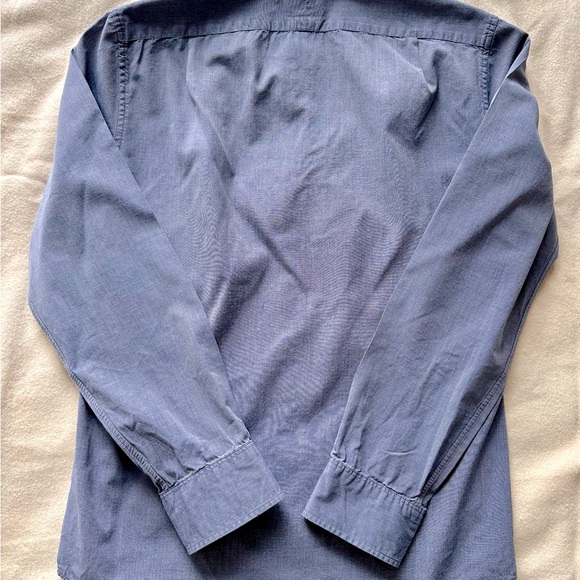 J. Crew cotton button-down collar shirt in medium blue-grey, size S slim - Picture 4 of 4